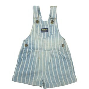 OshKosh B'gosh Vintage Shortalls Hickory Stripe Made in USA 4T Boys Girls